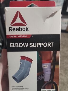 Reebok Light Blue and Red Elbow Support Sleeve